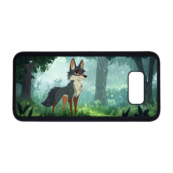 Til Samsung Galaxy S8: Tegneserie Ulv, mobildeksel med unikt motiv, beskyttende cover
