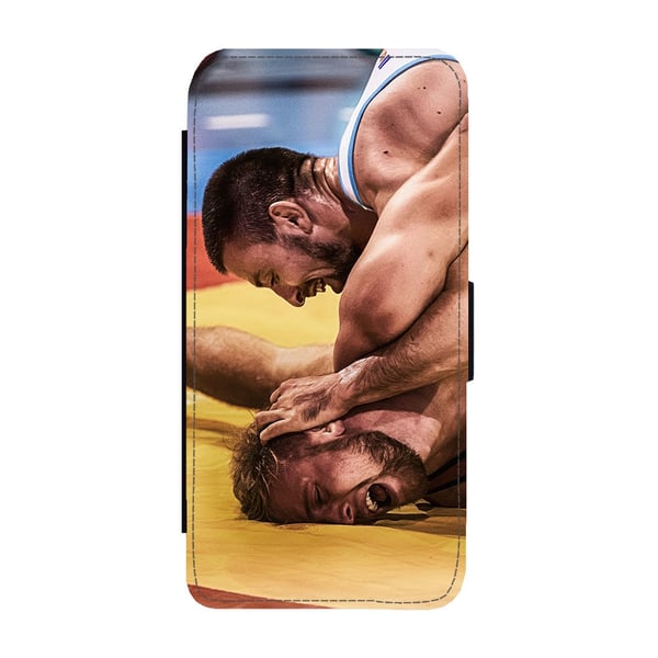 Til Samsung Galaxy S8+: Wrestling, flipdeksel med unikt motiv, mobiletui med stativfunksjon