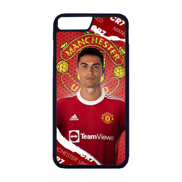 Til iPhone 7 Plus / 8 Plus: Cristiano Ronaldo 2021 Manchester United, mobildeksel med unikt motiv, beskyttende cover