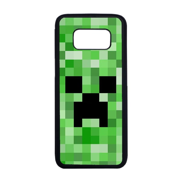 Til Samsung Galaxy S8: Minecraft Creeper, mobildeksel med unikt motiv, beskyttende cover