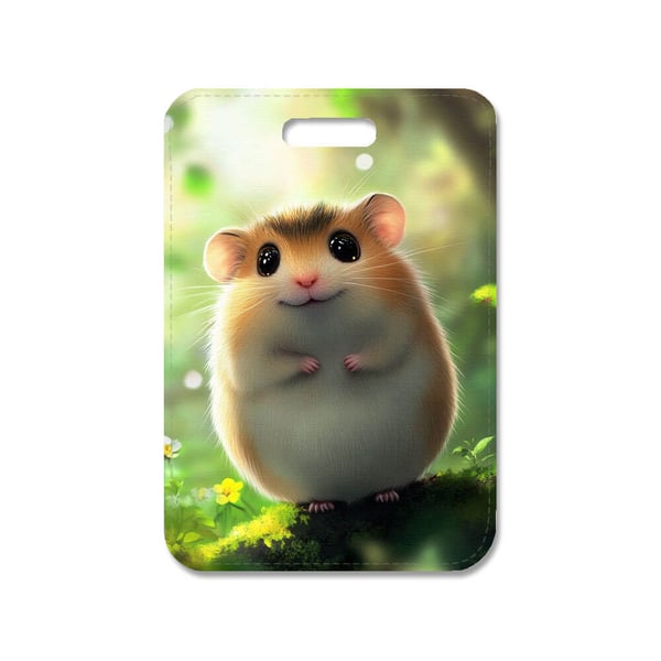 Veskeanheng: Tegneserie Hamster, stilrent veskepynt med levende og unikt design, veskecharm til håndvesken eller ryggsekken Veskeanheng: Tegneserie Hamster, stilrent veskepynt med levende og unikt design, veskecharm til håndvesken eller ryggsekken