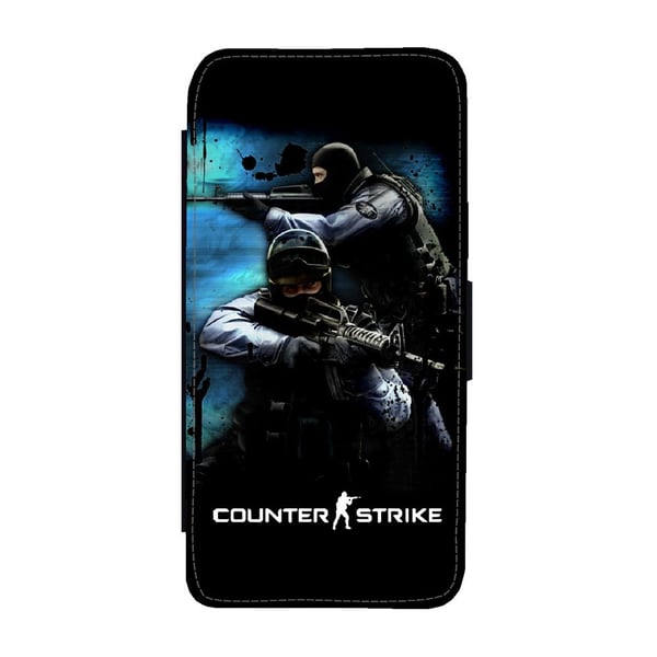 Counter-Strike Samsung Galaxy S9, flipdeksel med unikt motiv, mobiletui med stativfunksjon