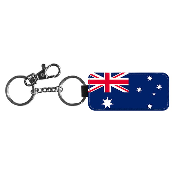 Avaimenperä: Flag of Australia -Australia Flag, tyylikäs riipus, jossa on eloisa ja uniikki kuvio