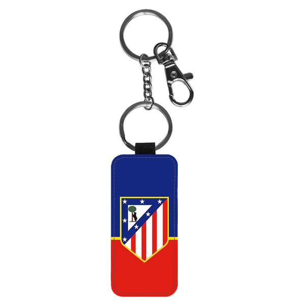 Nøglering: Atletico Madrid, stilrent vedhæng med  levende og unikt design