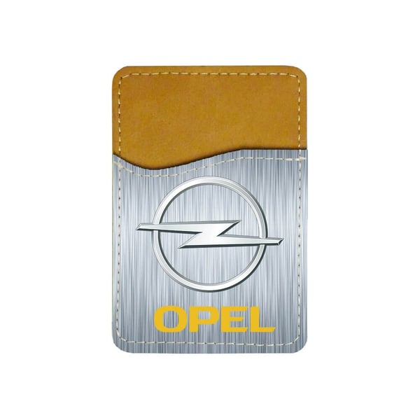 Selvklebende kortholder til mobil (Universell): Opel 2002 Logo, kortlomme med levende og unikt design til telefonen