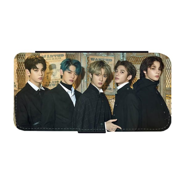 K-Pop TXT Samsung Galaxy S9, flipdeksel med unikt motiv, mobiletui med stativfunksjon