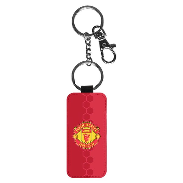 Nøglering: Manchester United, stilrent vedhæng med  levende og unikt design