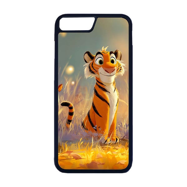 Til iPhone 7 Plus / 8 Plus: Sød Tegneserie Tiger, mobilcover med unikt motiv, beskyttende cover