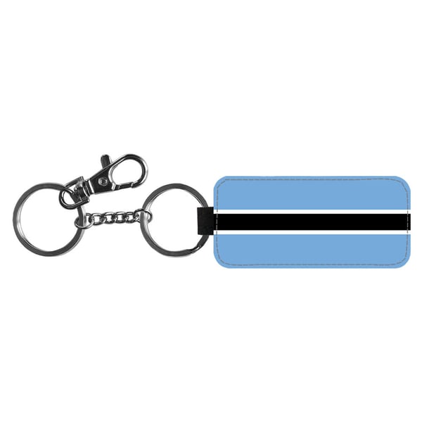 Avaimenperä: Flag of Botswana -Botswana Flag, tyylikäs riipus, jossa on eloisa ja uniikki kuvio