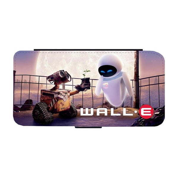 Til Samsung Galaxy S8: WALL-E , flipdeksel med unikt motiv, mobiletui med stativfunksjon