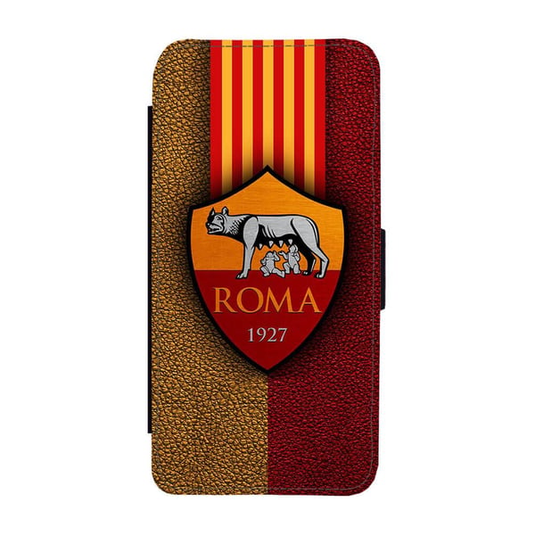 Til Samsung Galaxy S8+: AS Roma, flipdeksel med unikt motiv, mobiletui med stativfunksjon