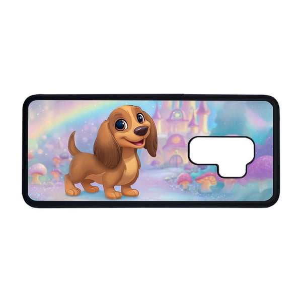 Sød Tegneserie Gravhund Samsung Galaxy S9+ Mobilcover - Etui