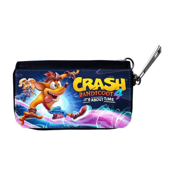 Bilnøgleetui: Spel Crash Bandicoot 4, beskyttende cover med levende og unikt design