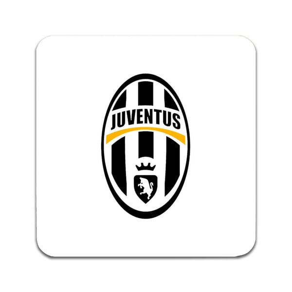 Glassunderlag (2-pakning): Juventus, stilrene underlag med unike og livlige motiver