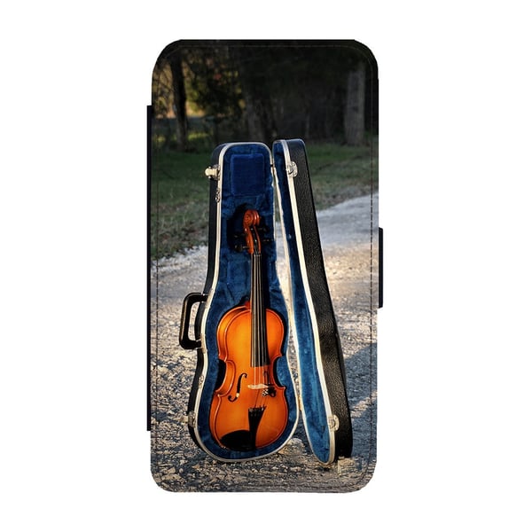Til Samsung Galaxy S9: Violin, flip-cover med unikt motiv, mobilcover med standerfunktion