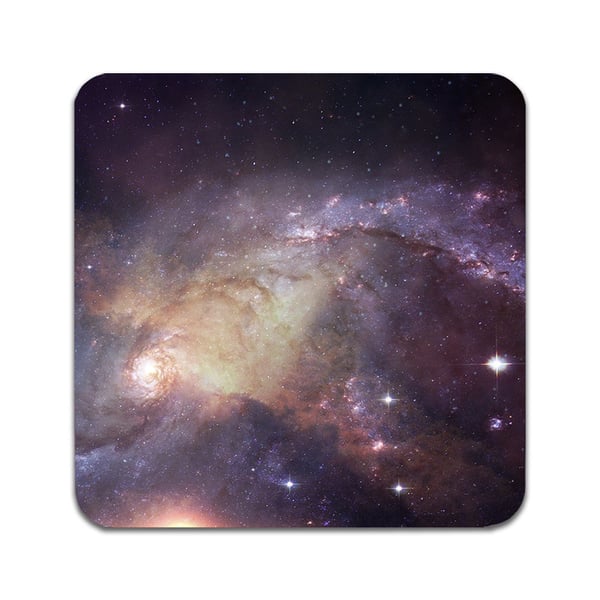 Glassunderlag (2-pakning): Space Galaxy, stilrene underlag med unike og livlige motiver