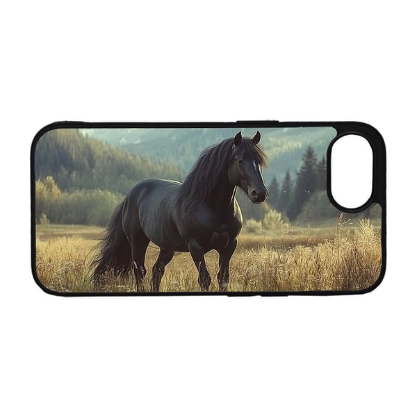 Svart Hest iPhone SE 5G Mobiltelefon Deksel