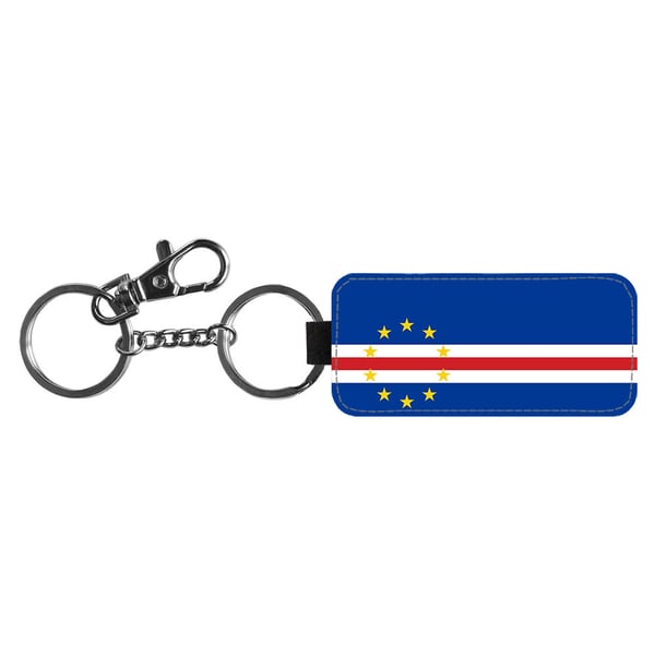 Avaimenperä: Flag of Cabo Verde -Cabo Verde Flag, tyylikäs riipus, jossa on eloisa ja uniikki kuvio