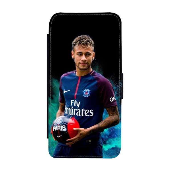 Til Samsung Galaxy S8+: Neymar, flipdeksel med unikt motiv, mobiletui med stativfunksjon