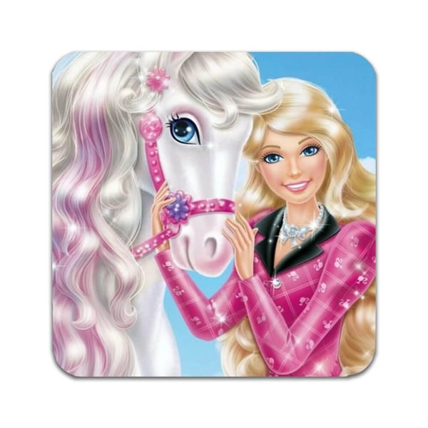 Lasinaluset (2 kpl): Barbie Pony Tale Movie, tyylikkäät aluset uniikeilla ja eloisilla kuvioilla