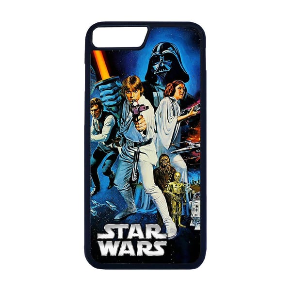iPhone 7 Plus / 8 Plus -malliin: Star Wars, suojakuori uniikilla kuviolla, kestävä kännykänkuori
