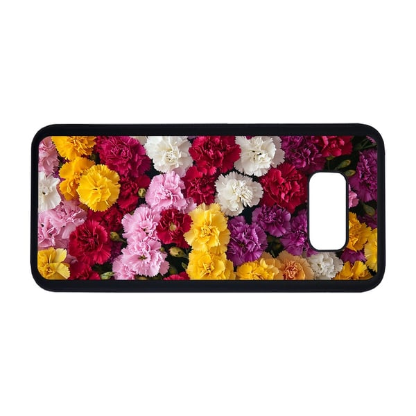 Til Samsung Galaxy S8+: Blomster Nelliker, mobildeksel med unikt motiv, beskyttende cover