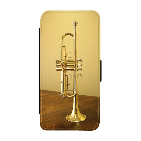 Til Samsung Galaxy S8+: Trumpet, flipdeksel med unikt motiv, mobiletui med stativfunksjon
