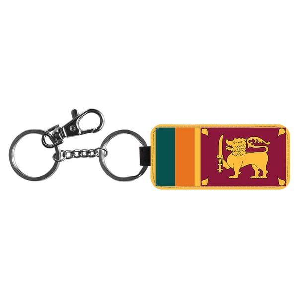 Avaimenperä: Flag of Sri Lanka -Sri Lanka Flag, tyylikäs riipus, jossa on eloisa ja uniikki kuvio