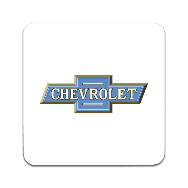 Glassunderlag (2-pakning): Chevrolet, stilrene underlag med unike og livlige motiver