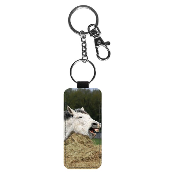 Avaimenperä: Laughing Horse -Smiling Horse, tyylikäs riipus, jossa on eloisa ja uniikki kuvio