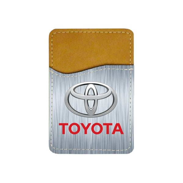 Selvklebende kortholder til mobil (Universell): Toyota, kortlomme med levende og unikt design til telefonen