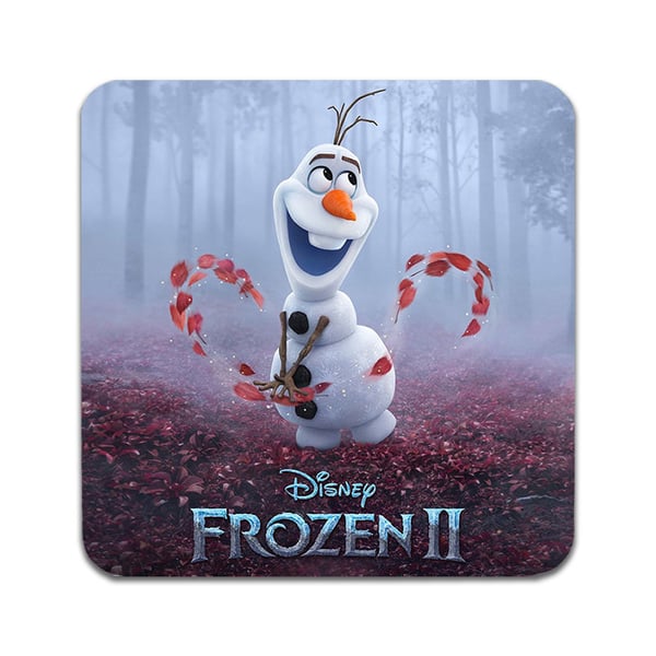 Lasinaluset (2 kpl): Frozen 2 Olaf, tyylikkäät aluset uniikeilla ja eloisilla kuvioilla