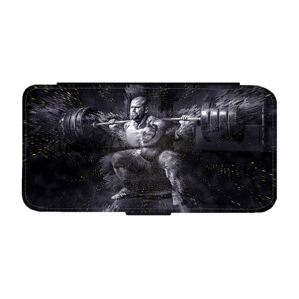 Weightlifting, flipdeksel med unikt motiv, mobiletui med stativfunksjon Til Samsung Galaxy S9