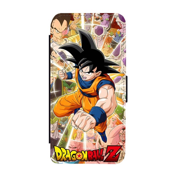Til Samsung Galaxy S8+: Manga Dragon Ball Z, flipdeksel med unikt motiv, mobiletui med stativfunksjon