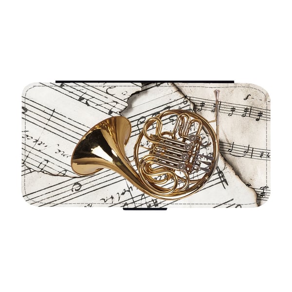 French Horn, flipdeksel med unikt motiv, mobiletui med stativfunksjon Til Samsung Galaxy S8+