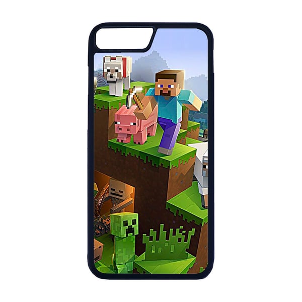 Til iPhone 7 Plus / 8 Plus: Minecraft, mobildeksel med unikt motiv, beskyttende cover
