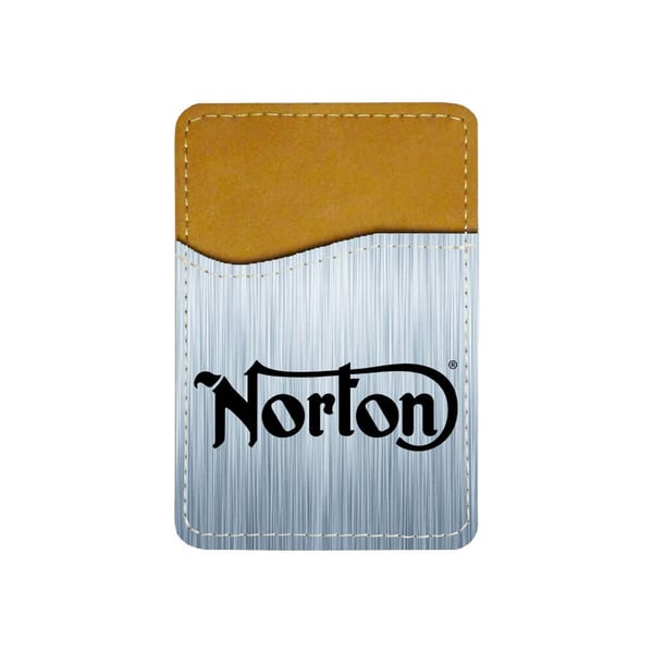 Selvklebende kortholder til mobil (Universell): Norton, kortlomme med levende og unikt design til telefonen