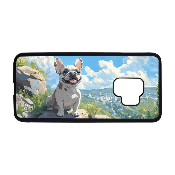 Til Samsung Galaxy S9: Barn Søt Tegneserie Hund Fransk Bulldog, mobildeksel med unikt motiv, beskyttende cover