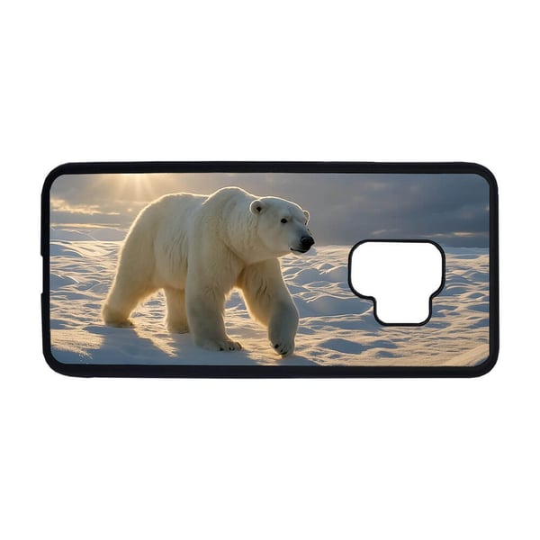 Til Samsung Galaxy S9: Dyr Isbjørn, mobildeksel med unikt motiv, beskyttende cover