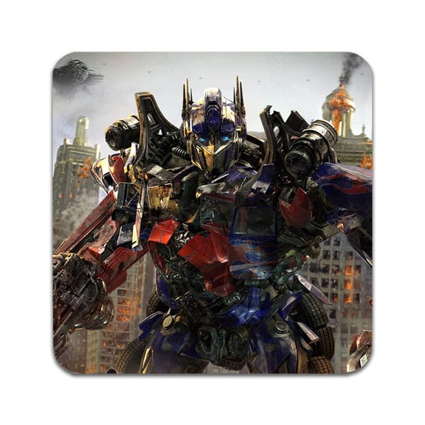 Glassunderlag (4-pakning): Transformers, stilrene underlag med unike og livlige motiver