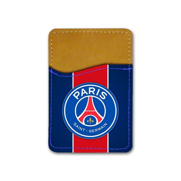 Självhäftande korthållare till mobil (Universell): PSG Paris Saint-Germain, kortfack med livfull och unikt design till telefon