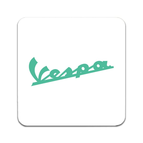 Glassunderlag (2-pakning): Vespa, stilrene underlag med unike og livlige motiver