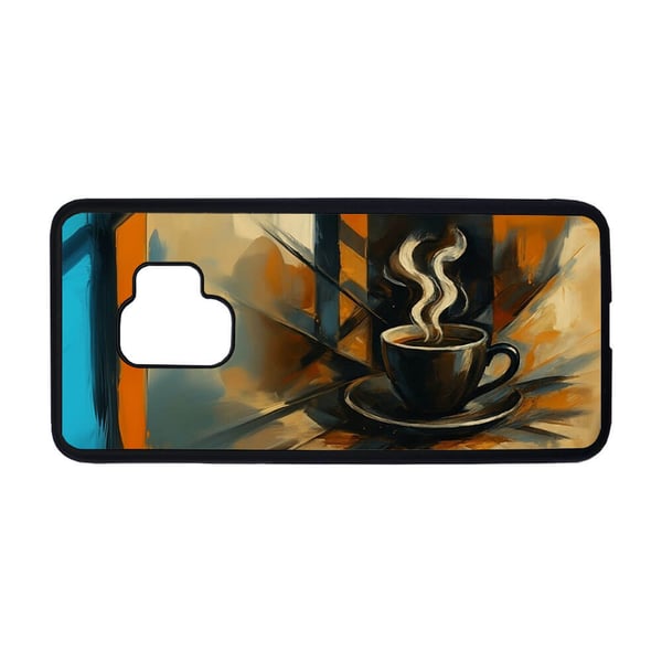 Til Samsung Galaxy S9: Kaffe Oljemaleri, mobildeksel med unikt motiv, beskyttende cover