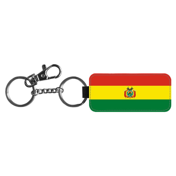 Avaimenperä: Flag of Bolivia -Bolivia Flag Avainrengas, tyylikäs riipus uniikilla kuviolla