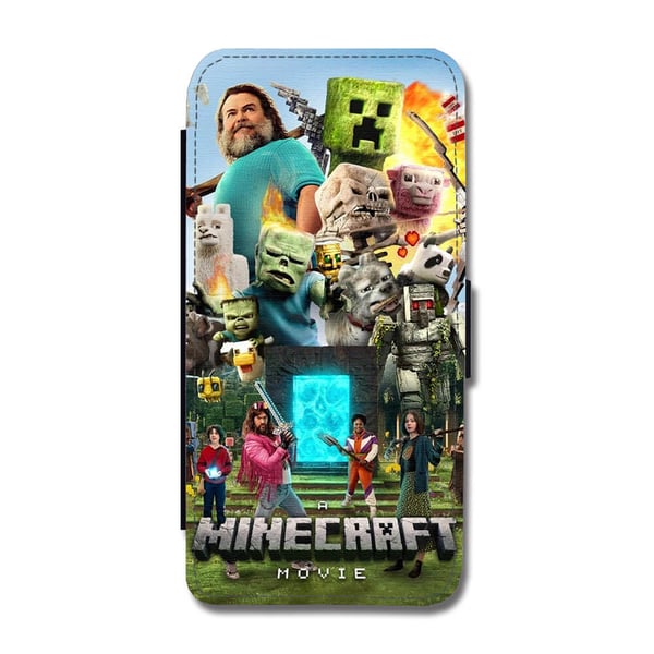 Til Samsung Galaxy S8+: A Minecraft Movie, flipdeksel med unikt motiv, mobiletui med stativfunksjon