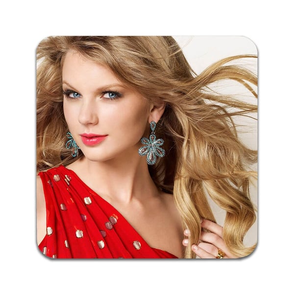 Lasinaluset (4 kpl): Taylor Swift, tyylikkäät aluset uniikeilla ja eloisilla kuvioilla