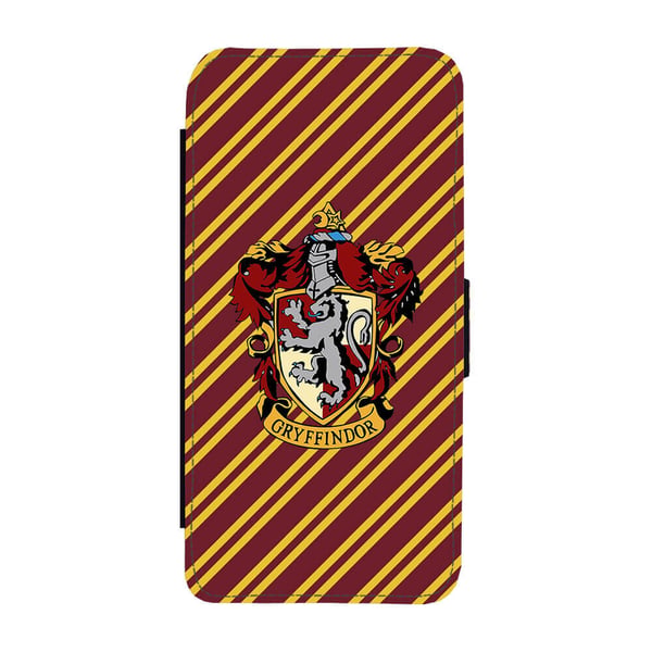 Til Samsung Galaxy S8: Harry Potter Gryffindor, flipdeksel med unikt motiv, mobiletui med stativfunksjon
