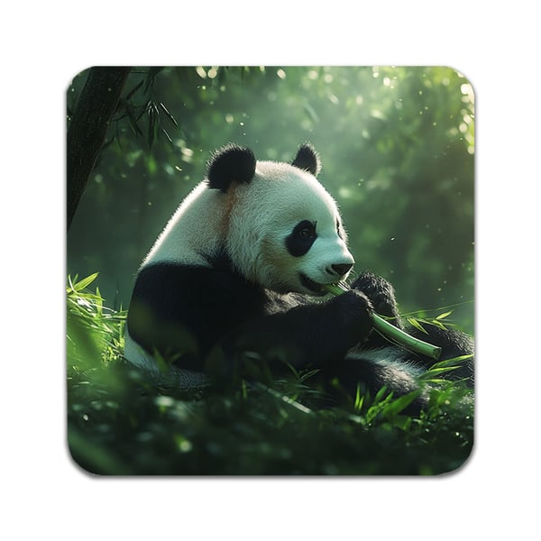 Glassunderlag (4-pakning): Dyre Panda, stilrene underlag med unike og livlige motiver