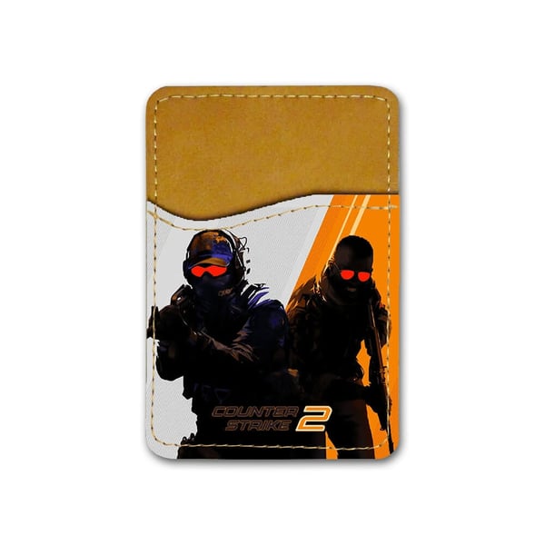 Itseliimautuva korttipidike puhelimeen (Universaali): Counter-Strike 2, tyylikäs korttitasku eloisalla ja uniikilla kuviolla