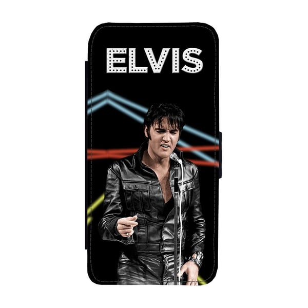 Til Samsung Galaxy S8: Elvis Presley, flipdeksel med unikt motiv, mobiletui med stativfunksjon